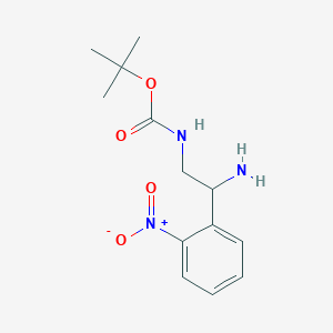 molecular formula C13H19N3O4 B1628243 tert-Butyl [2-amino-2-(2-nitrophenyl)ethyl]carbamate CAS No. 939760-43-7