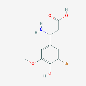 molecular formula C10H12BrNO4 B1628245 3-Amino-3-(3-bromo-4-hydroxy-5-methoxyphenyl)propanoic acid CAS No. 773122-11-5