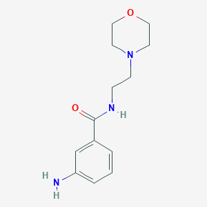 molecular formula C13H19N3O2 B1628266 3-amino-N-[2-(morpholin-4-yl)ethyl]benzamide CAS No. 746570-90-1