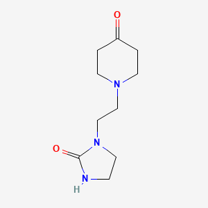 molecular formula C10H17N3O2 B1628273 1-(2-(2-Oxoimidazolidin-1-yl)ethyl)piperidin-4-one CAS No. 1019451-58-1