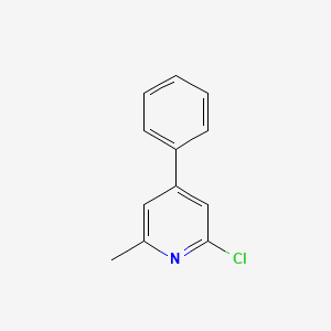 molecular formula C12H10ClN B1628275 2-Chloro-6-methyl-4-phenylpyridine CAS No. 54453-92-8