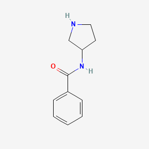 molecular formula C11H14N2O B1628284 N-(吡咯烷-3-基)苯甲酰胺 CAS No. 57152-17-7