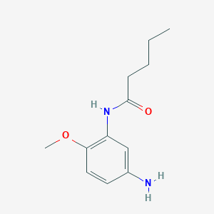 molecular formula C12H18N2O2 B1628294 N-(5-氨基-2-甲氧基苯基)戊酰胺 CAS No. 901581-42-8