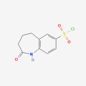 molecular formula C10H10ClNO3S B1628325 2-Oxo-2,3,4,5-tetrahydro-1H-1-benzazepin-7-sulfonylchlorid CAS No. 927869-56-5