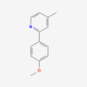 molecular formula C13H13NO B1628326 2-(4-Methoxyphenyl)-4-methylpyridine CAS No. 80636-01-7