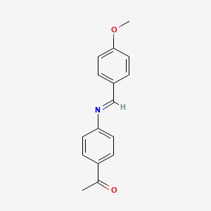 molecular formula C16H15NO2 B1628339 4-Acetyl-N-(4-methoxybenzylidene)aniline CAS No. 23596-02-3