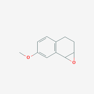 molecular formula C11H12O2 B1628342 6-Methoxy-1a,2,3,7b-tetrahydro-1-oxa-cyclopropa[a]naphthalene CAS No. 63320-02-5