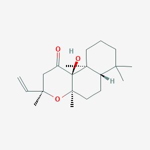 molecular formula C20H32O3 B1628345 9alpha-Hydroxy-8,13-epoxy-labd-14-EN-11-one CAS No. 72963-78-1