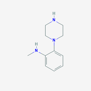 molecular formula C11H17N3 B1628346 N-Methyl-2-piperazin-1-ylaniline CAS No. 96221-86-2