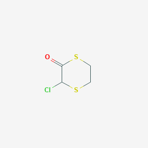 molecular formula C4H5ClOS2 B1628349 3-Chloro-1,4-dithian-2-one CAS No. 88682-21-7