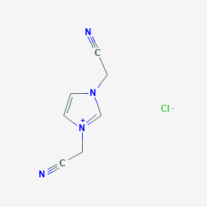 molecular formula C7H7ClN4 B1628359 1,3-bis(cyanomethyl)-1H-imidazol-3-ium chloride CAS No. 934047-83-3