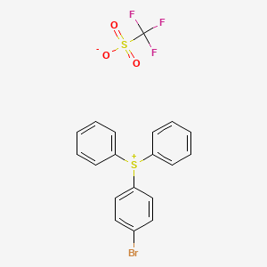 molecular formula C19H14BrF3O3S2 B1628365 (4-Bromophenyl)diphenylsulfonium triflate CAS No. 255056-44-1