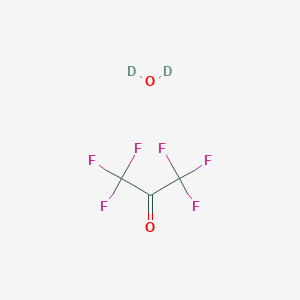 molecular formula C3H2F6O2 B1628366 Deuterated water;1,1,1,3,3,3-hexafluoropropan-2-one CAS No. 72301-81-6