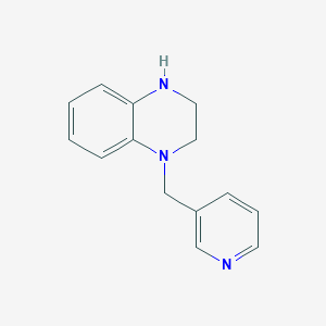 molecular formula C14H15N3 B1628380 1-[(Pyridin-3-yl)methyl]-1,2,3,4-tetrahydroquinoxaline CAS No. 939760-26-6