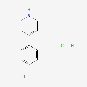 molecular formula C11H14ClNO B1628382 4-(1,2,3,6-Tetrahydropyridin-4-yl)phenol hydrochloride CAS No. 90684-15-4