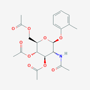 molecular formula C21H27NO9 B1628383 2-Methylphenyl 2-acetamido-3,4,6-tri-O-acetyl-2-deoxy-b-D-glucopyranoside CAS No. 263746-44-7