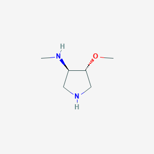 molecular formula C6H14N2O B1628391 (3R,4R)-4-methoxy-N-methylpyrrolidin-3-amine CAS No. 429673-86-9
