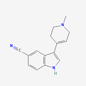 molecular formula C15H15N3 B1628393 3-(1-methyl-1,2,3,6-tetrahydropyridin-4-yl)-1H-indole-5-carbonitrile CAS No. 116480-60-5