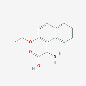 molecular formula C14H15NO3 B1628405 2-Amino-2-(2-ethoxynaphthalen-1-YL)acetic acid CAS No. 318270-06-3
