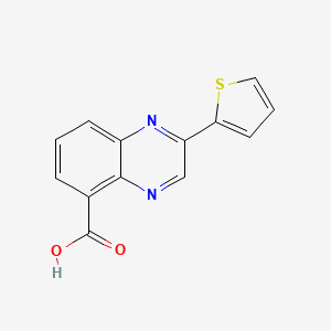molecular formula C13H8N2O2S B1628413 2-(噻吩-2-基)喹喔啉-5-羧酸 CAS No. 904813-02-1