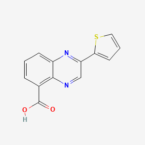 molecular formula C13H8N2O2S B1628413 Ácido 2-(tiofen-2-il)quinoxalina-5-carboxílico CAS No. 904813-02-1