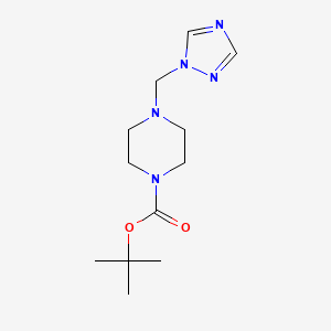molecular formula C12H21N5O2 B1628416 tert-Butyl 4-[(1H-1,2,4-triazol-1-yl)methyl]piperazine-1-carboxylate CAS No. 904816-91-7