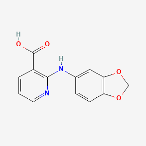B1628420 2-Benzo[1,3]dioxol-5-ylamino-nicotinic acid CAS No. 55285-28-4