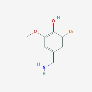 molecular formula C8H10BrNO2 B1628422 4-(Aminomethyl)-2-bromo-6-methoxyphenol CAS No. 887583-18-8