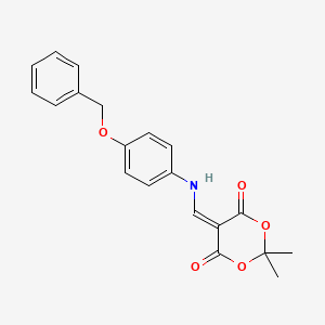 B1628428 5-(((4-(Benzyloxy)phenyl)amino)methylene)-2,2-dimethyl-1,3-dioxane-4,6-dione CAS No. 909345-56-8