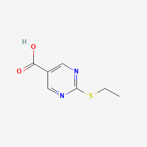 molecular formula C7H8N2O2S B1628430 2-(Ethylthio)pyrimidine-5-carboxylic acid CAS No. 37131-88-7