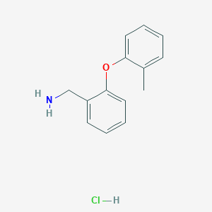 molecular formula C14H16ClNO B1628432 2-(2-甲基苯氧基)苄胺盐酸盐 CAS No. 870061-76-0