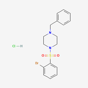 molecular formula C17H20BrClN2O2S B1628469 1-Benzyl-4-(2-bromophenylsulfonyl)piperazine hydrochloride CAS No. 864759-62-6