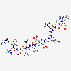molecular formula C98H126N20O31 B1628480 Gastrin heptadecapeptide, nle(15)- CAS No. 82695-69-0