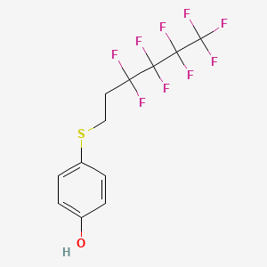 molecular formula C12H9F9OS B1628488 4-(3,3,4,4,5,5,6,6,6-Nonafluorohexylthio)phenol CAS No. 892155-14-5