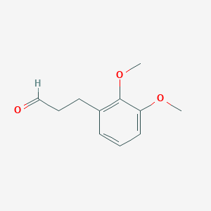 B162849 3-(2,3-Dimethoxyphenyl)propanal CAS No. 129150-13-6
