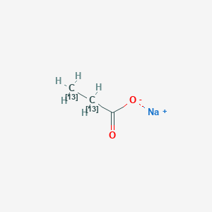 molecular formula C3H5NaO2 B1628493 Natriumpropionat-2,3-<sup>13</sup>C<sub>2</sub> CAS No. 201996-20-5