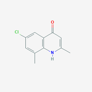 molecular formula C11H10ClNO B1628497 6-氯-2,8-二甲基-4-喹啉醇 CAS No. 21629-49-2