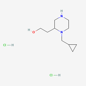 2-[1-(Cyclopropylmethyl)piperazin-2-yl]ethanol dihydrochloride