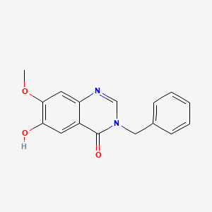 molecular formula C16H14N2O3 B1628503 3-Benzyl-6-hydroxy-7-methoxyquinazolin-4(3H)-one CAS No. 808793-56-8