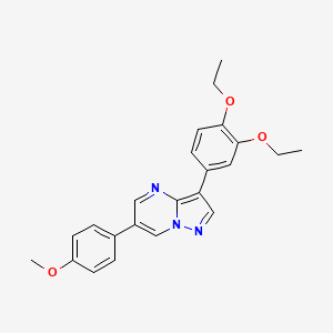 3-(3,4-Diethoxyphenyl)-6-(4-methoxyphenyl)pyrazolo[1,5-a]pyrimidine