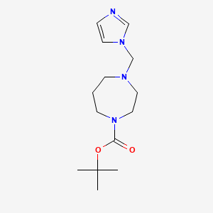 molecular formula C14H24N4O2 B1628509 4-Imidazol-1-ylmethyl-[1,4]diazepane-1-carboxylic acid tert-butyl ester CAS No. 912763-08-7