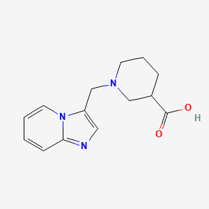 1-({Imidazo[1,2-a]pyridin-3-yl}methyl)piperidine-3-carboxylic acid