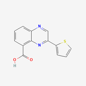 3-(Thiophen-2-yl)quinoxaline-5-carboxylic acid
