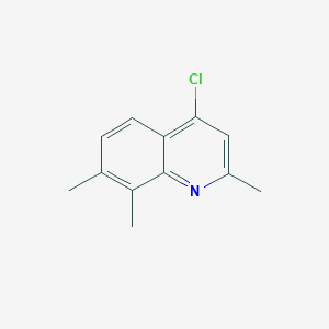 molecular formula C12H12ClN B1628514 4-氯-2,7,8-三甲基喹啉 CAS No. 78509-29-2