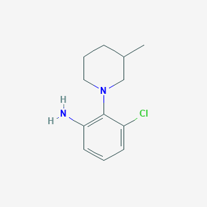 molecular formula C12H17ClN2 B1628517 3-Chloro-2-(3-methyl-1-piperidinyl)aniline CAS No. 915921-30-1