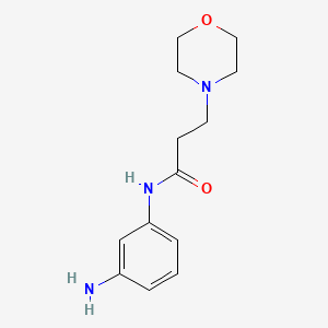 molecular formula C13H19N3O2 B1628518 N-(3-Amino-phenyl)-3-morpholin-4-YL-propionamide CAS No. 937630-96-1