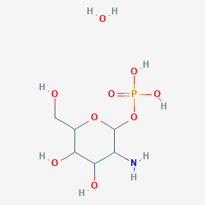 molecular formula C6H16NO9P B1628533 [3-氨基-4,5-二羟基-6-(羟甲基)氧杂-2-基]二氢磷酸;水合物 CAS No. 75656-33-6