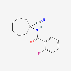 N-(1-cyanocycloheptyl)-2-fluorobenzamide