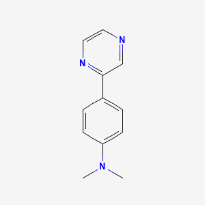 molecular formula C12H13N3 B1628557 N,N-Dimethyl-4-(pyrazin-2-yl)aniline CAS No. 912771-35-8