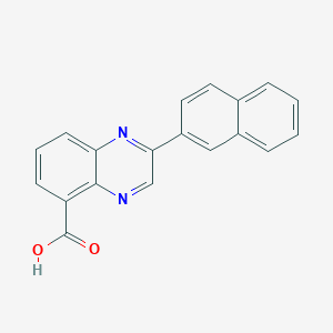 2-(Naphthalen-2-yl)quinoxaline-5-carboxylic acid
